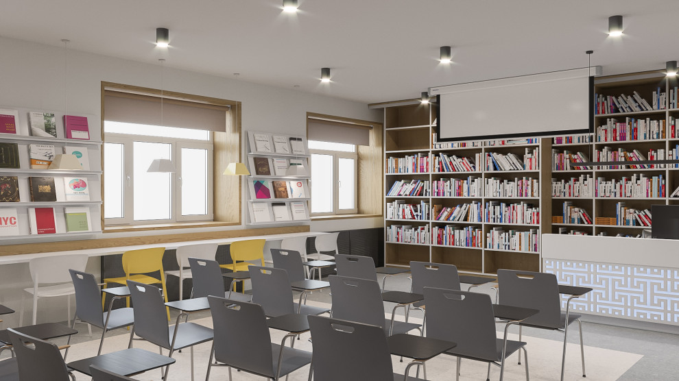 Дизайн-проект Модельной библиотеки в с.Кижинга (Республика Бурятия)