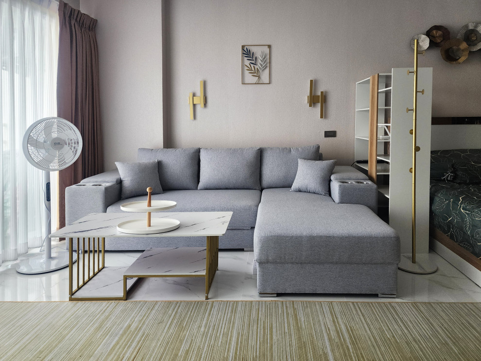 Дизайн проект студии 48м2 "под ключ"