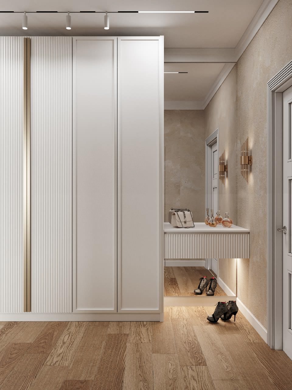 Трехкомнатная квартира площадью 120 м2. Современная классика.