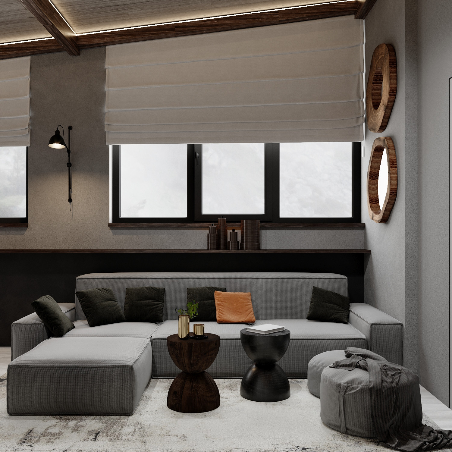 Обложка проекта: Небольшой пентхаус в Сочи. 45 м.кв