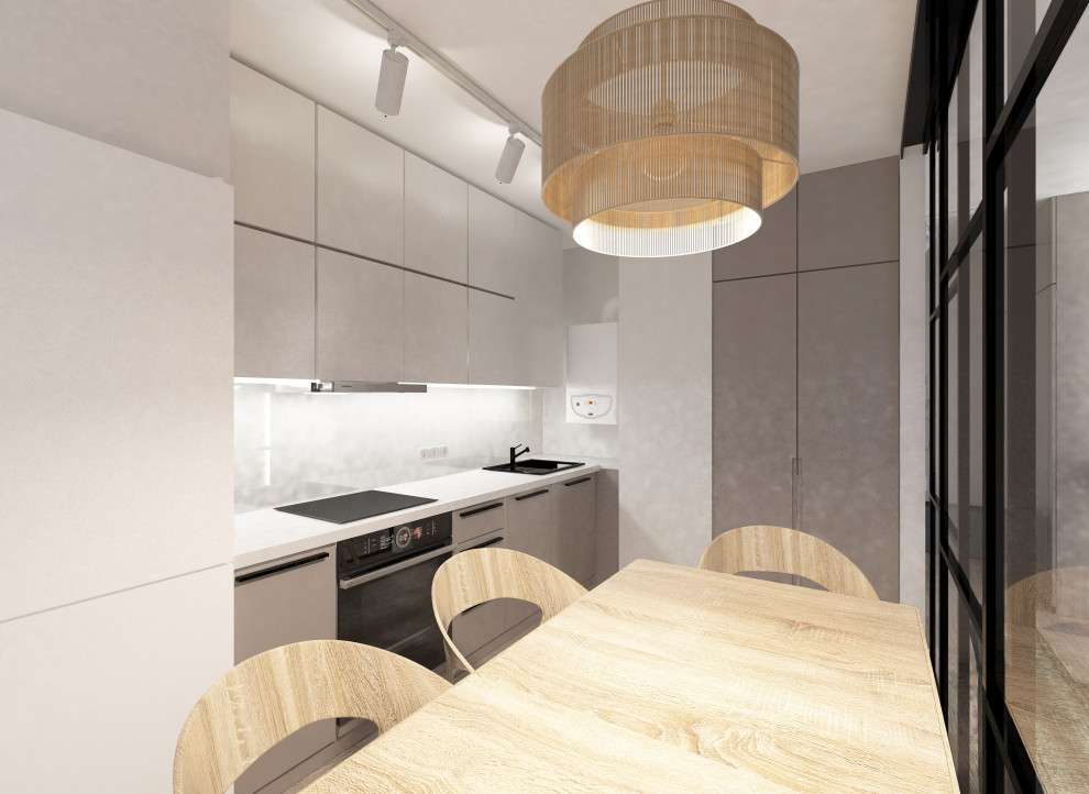 дизайн квартиры 42 кв.м ЖК Булгаковский парк