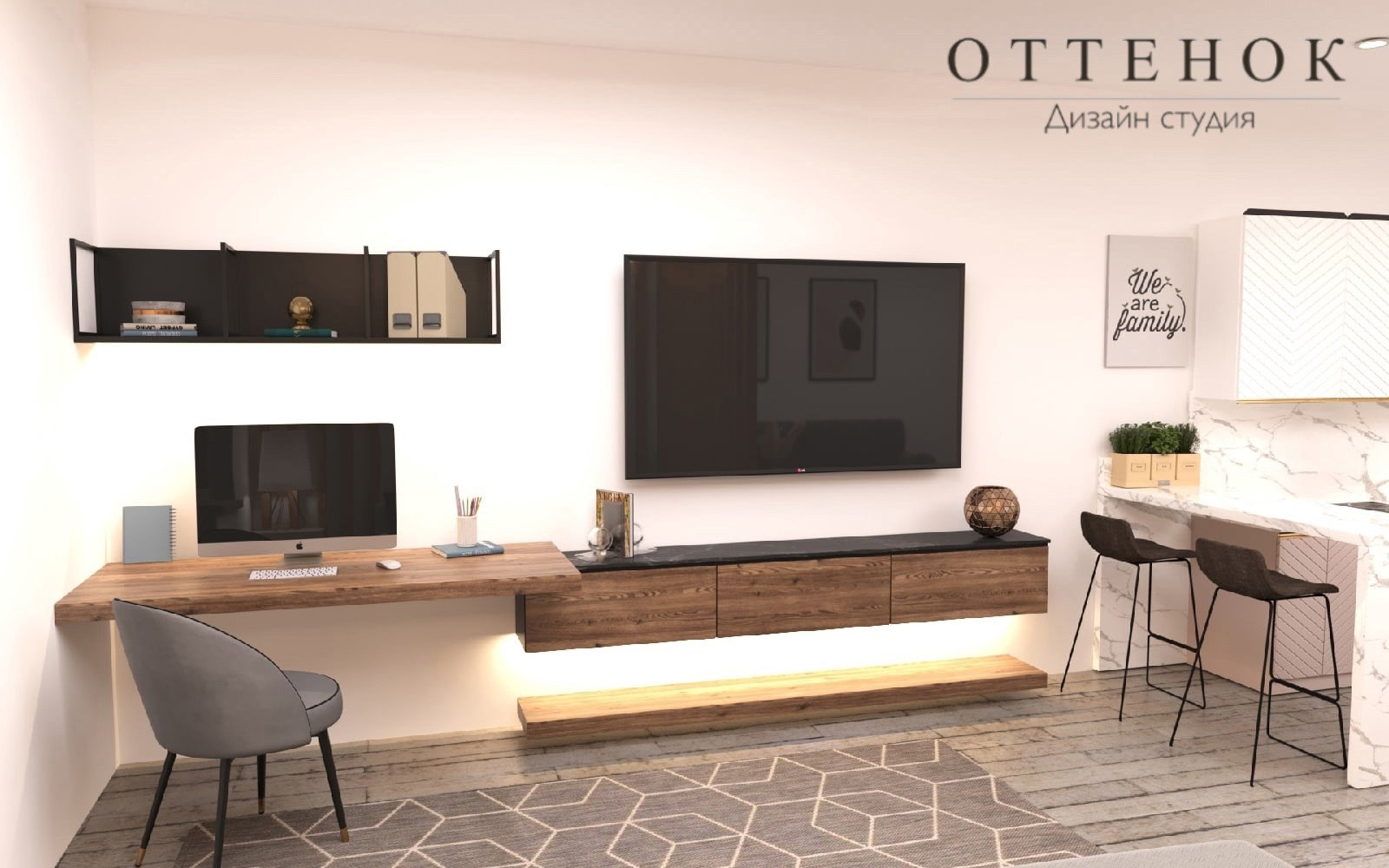 Студия 26 кв.м. в ЖК "Академ Риверсайд"