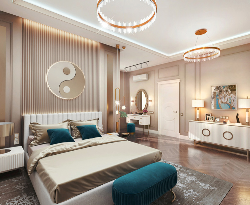 Дизайн-проект интерьеров  дома в поселке «Горный»,проектируемая площадь:188.6 м2