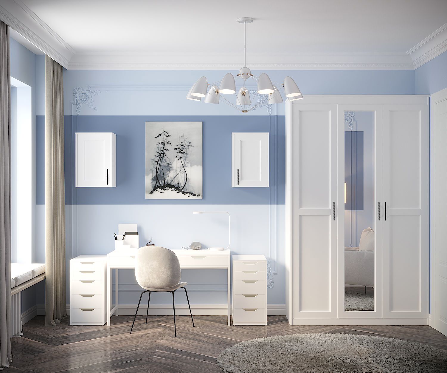 Дизайн-проект апартаментов 113 м2 в МФК «Match Point» (2020г.)