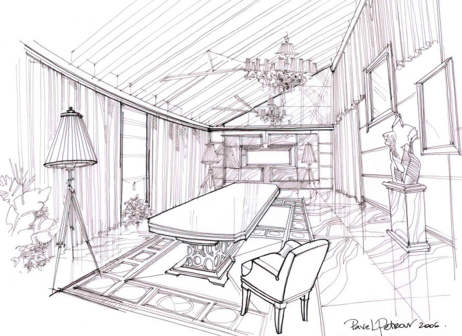 Эскизы - дизайн интерьера