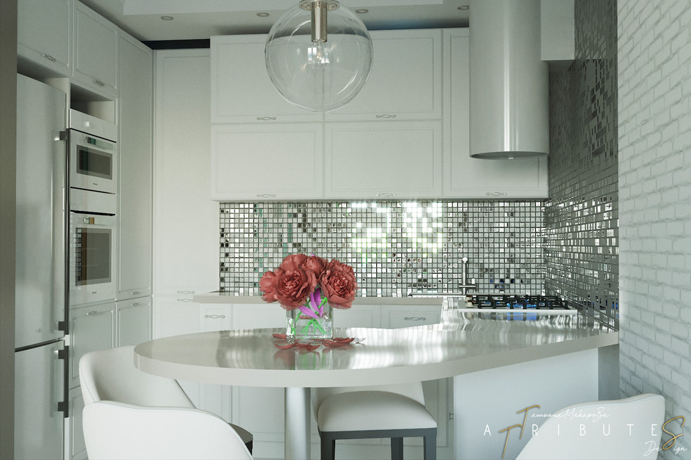 Обложка проекта: Чудесная кухня-гостиная