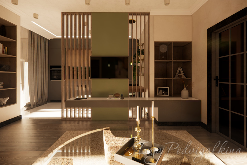 Обложка проекта: Студия в природных тонах