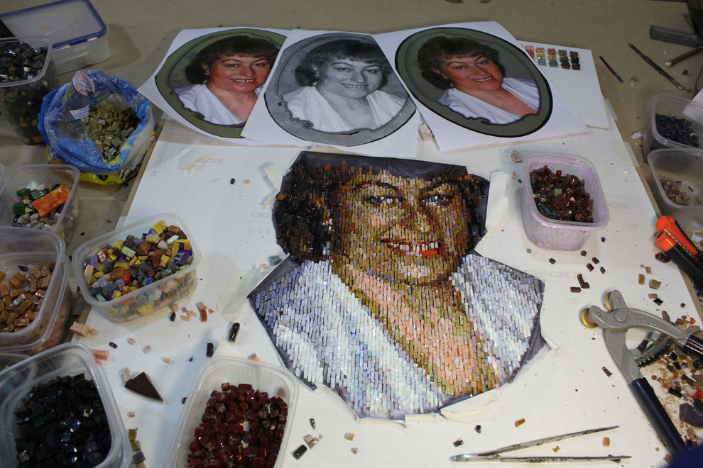 Мозаика в работе