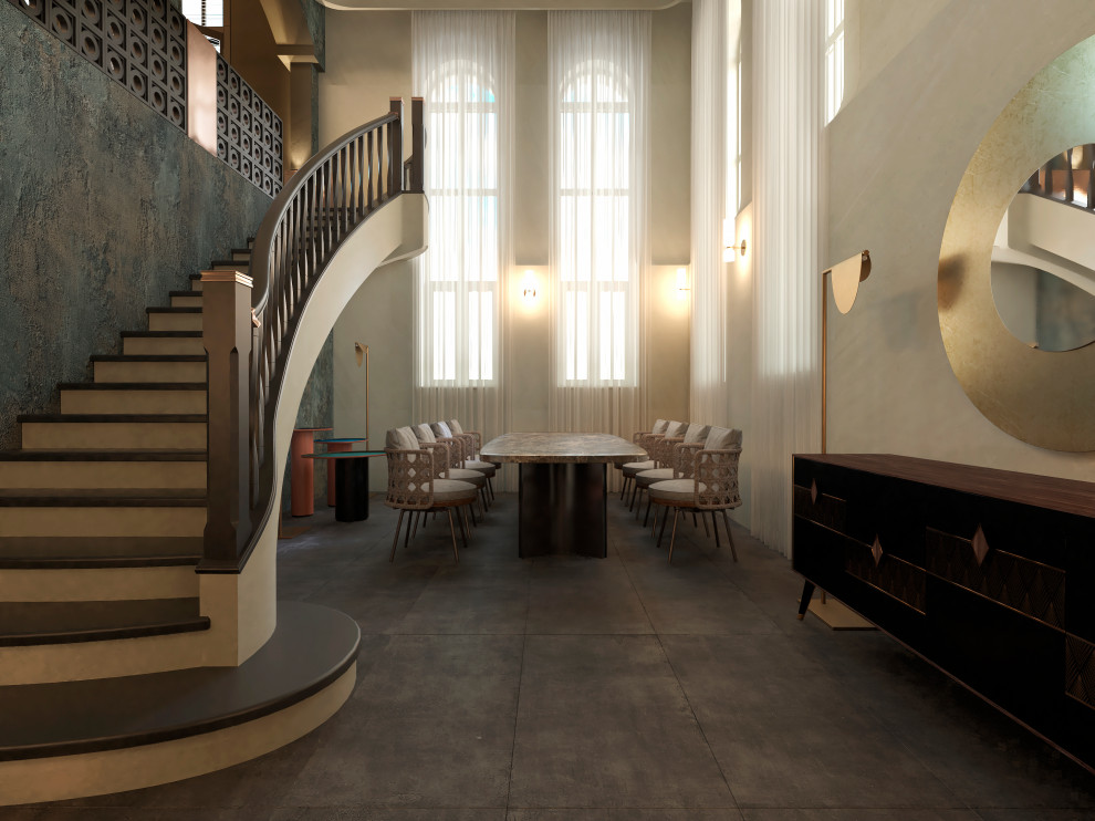 Обложка проекта: "Дом тысячи лестниц". Столовая 2-го этажа