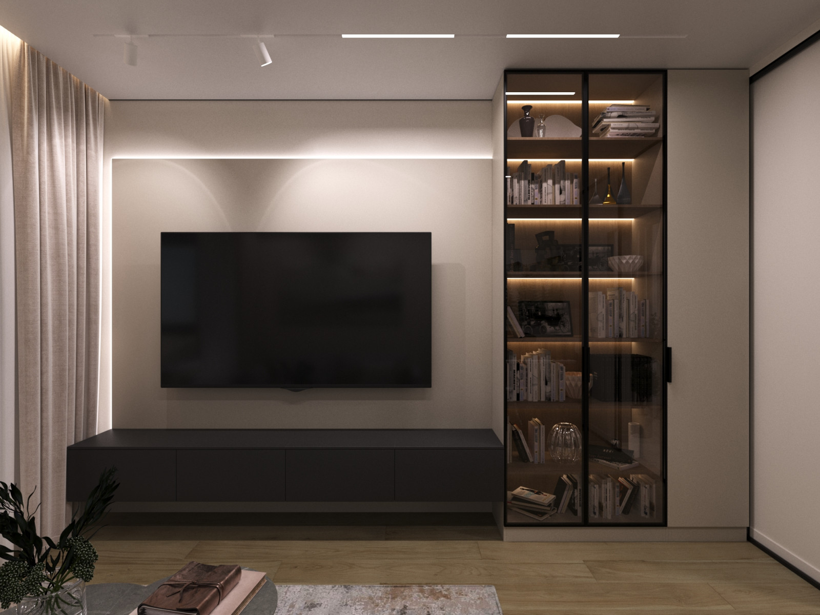 Дизайн проект двухкомнатной квартиры 60 м2