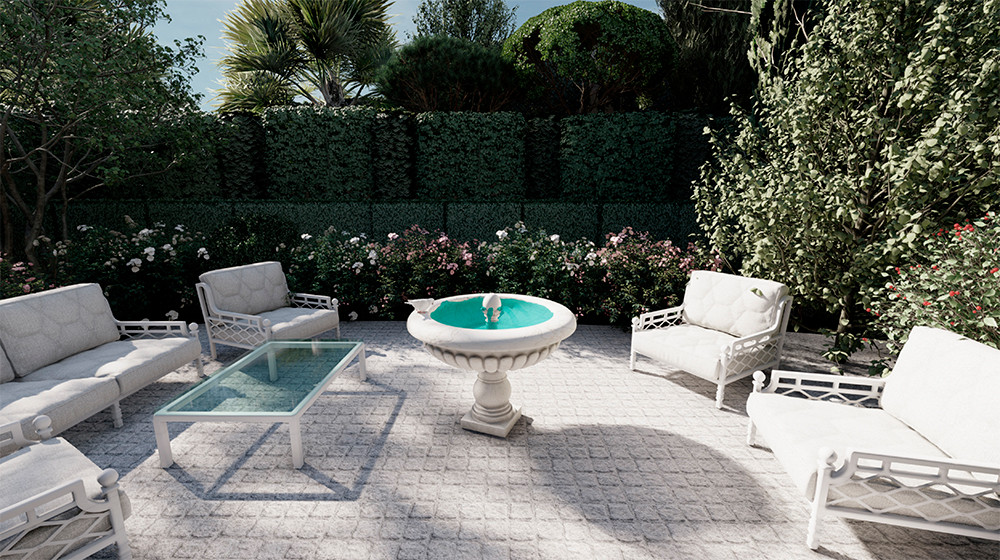 Обложка проекта: Концепция благоустройства и озеленения частной территории на сложном рельефе