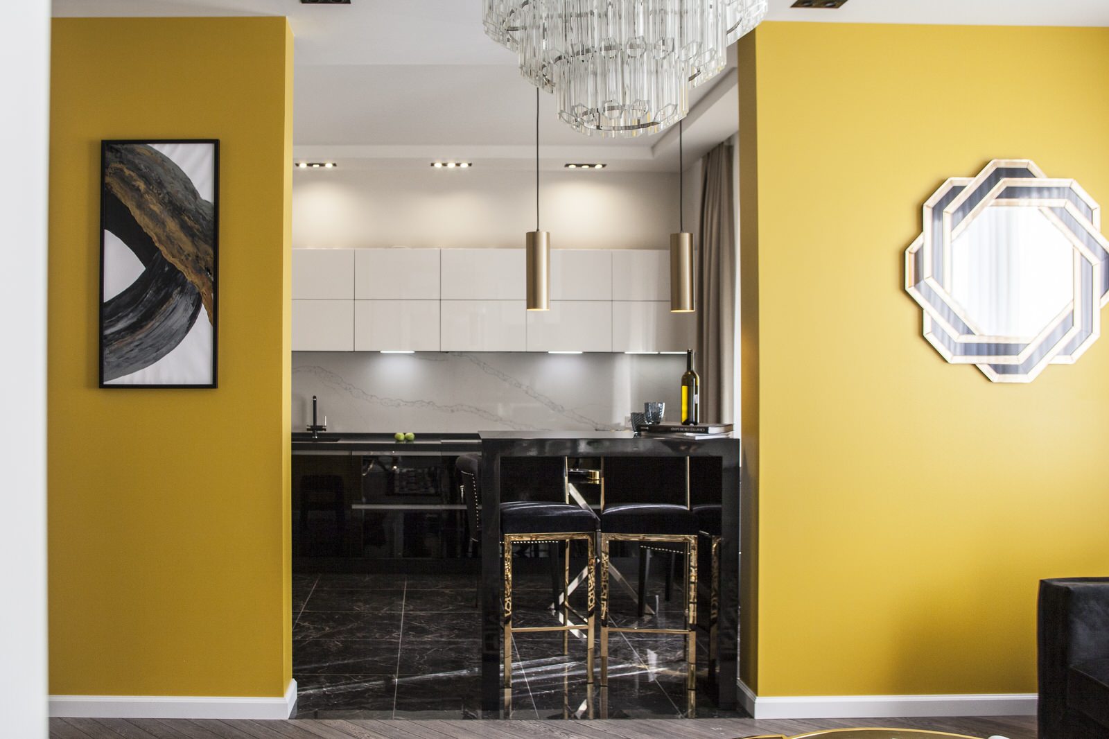 Помпезный Арт-деко в квартире на Нагатинской