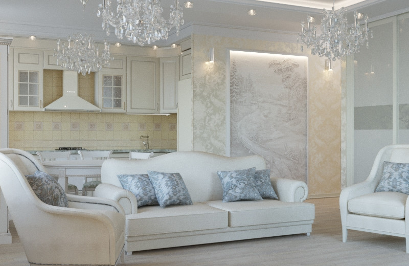 Обложка проекта: Проект квартиры  в Выхино в  стиле неоклассика