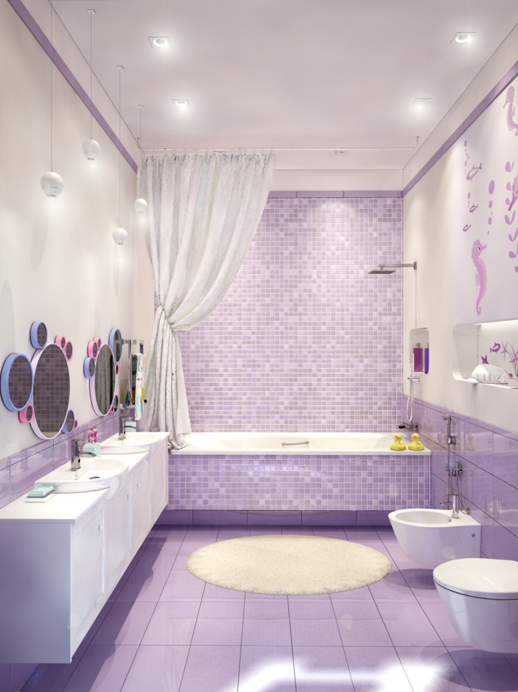 Интерьер двухэтажного загородного дома