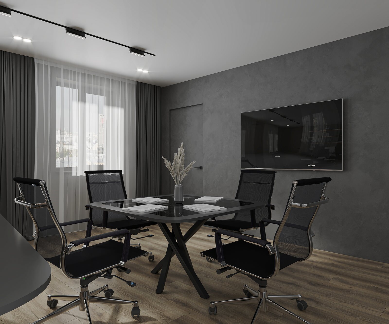 Дизайн-проект кабинета руководителя, зона отдыха  и санузла при кабинете