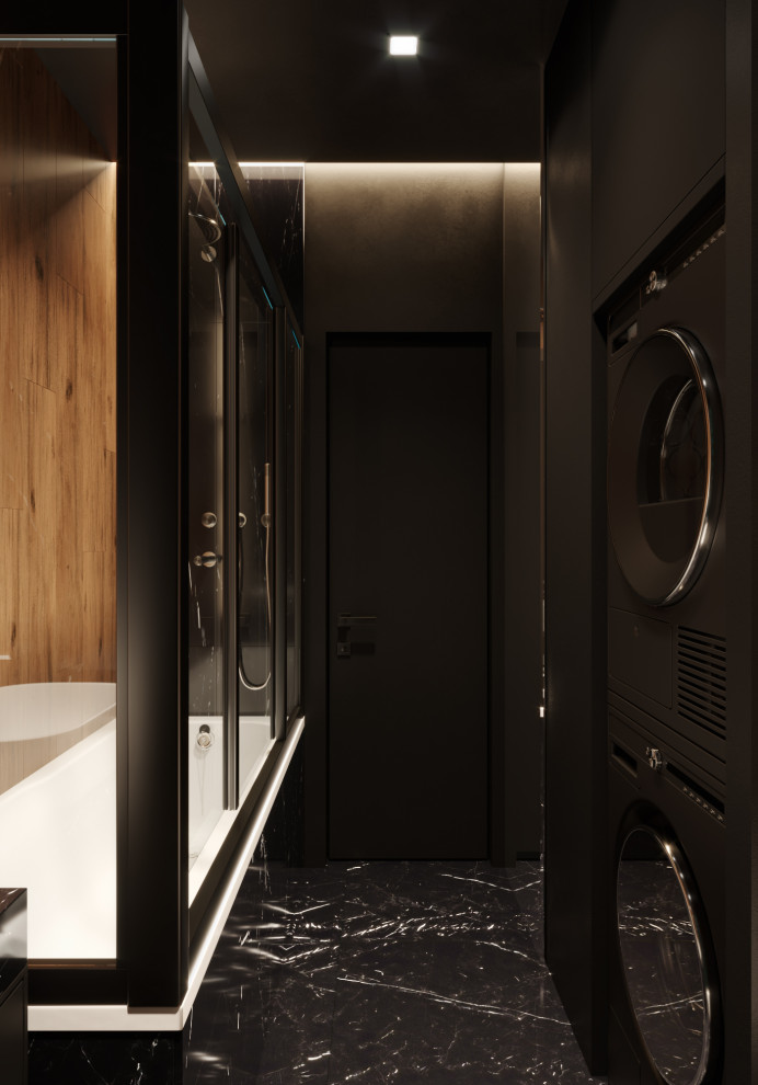 Квартира в черных тонах