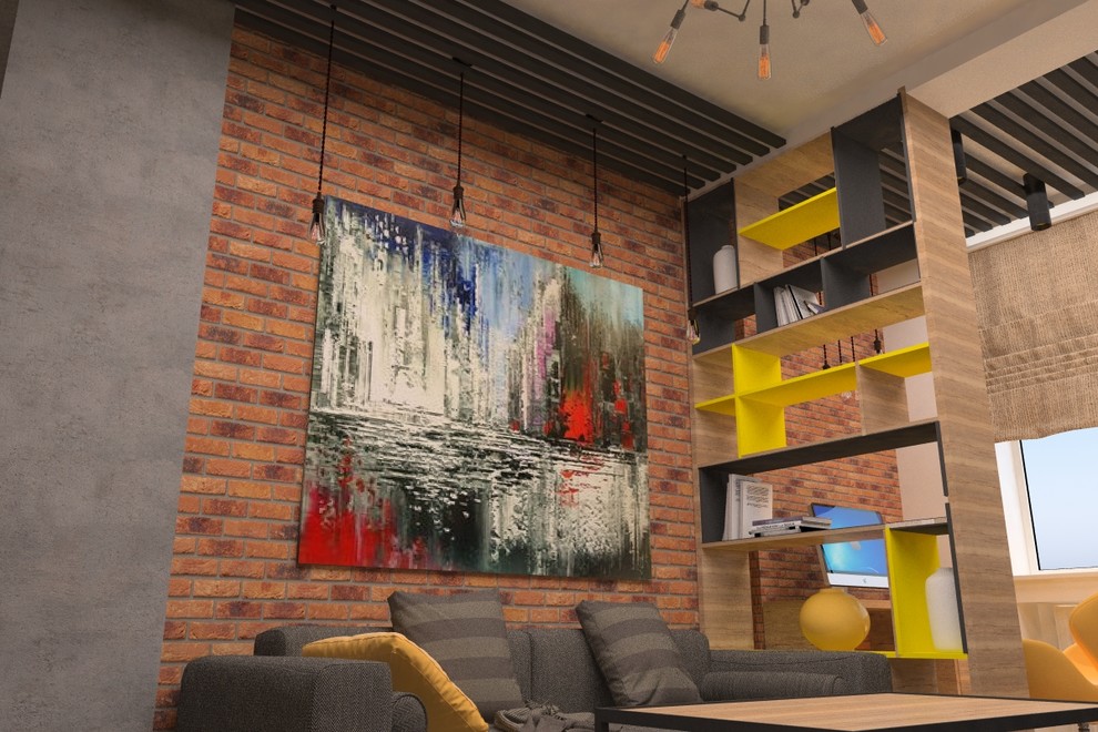 Дизайн 2-х комнатной квартире,в ЖК "Маршал" в стиле лофт