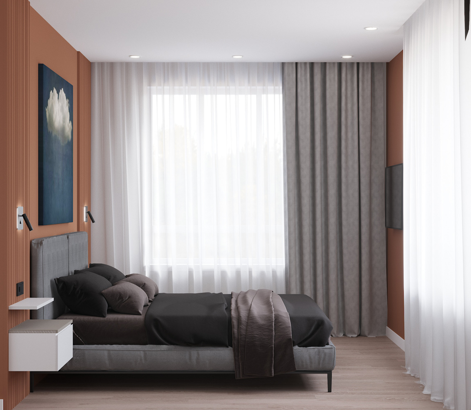 Дизайн-проект квартиры, площадью 99,1 м2 в г. Новосибирск