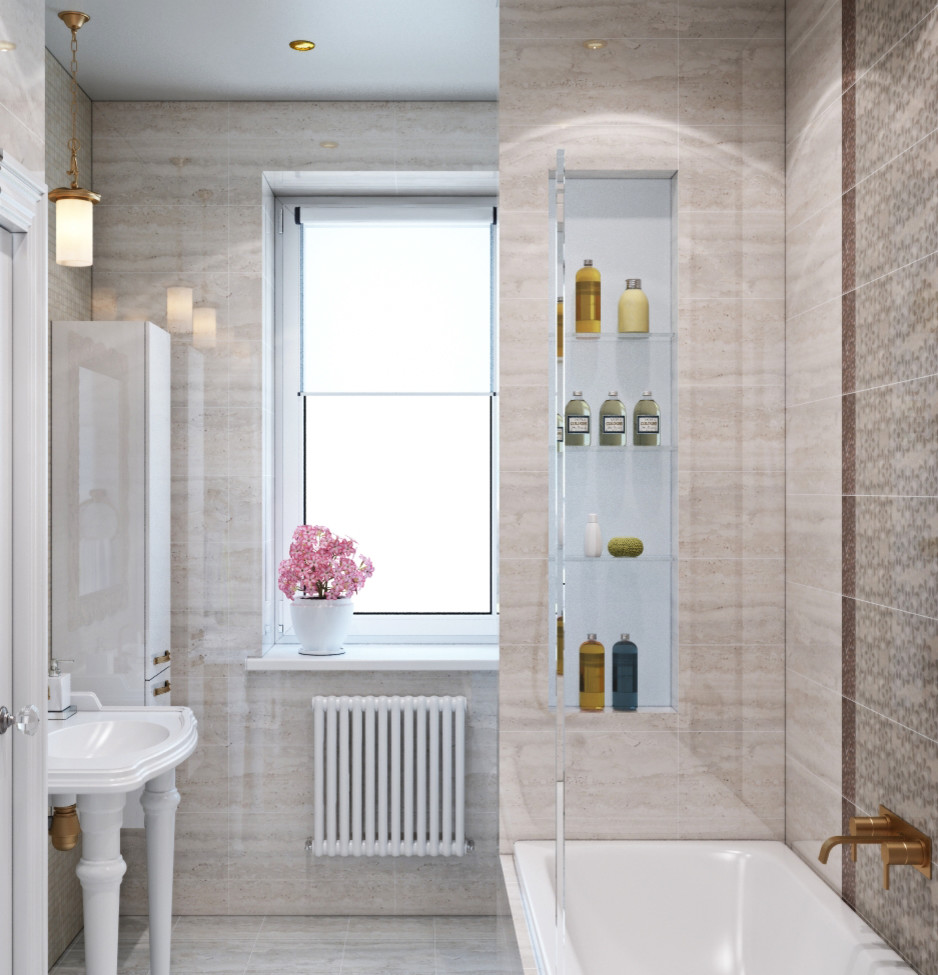 Дизайн-проект ванной комнаты от «Strekoza Design»