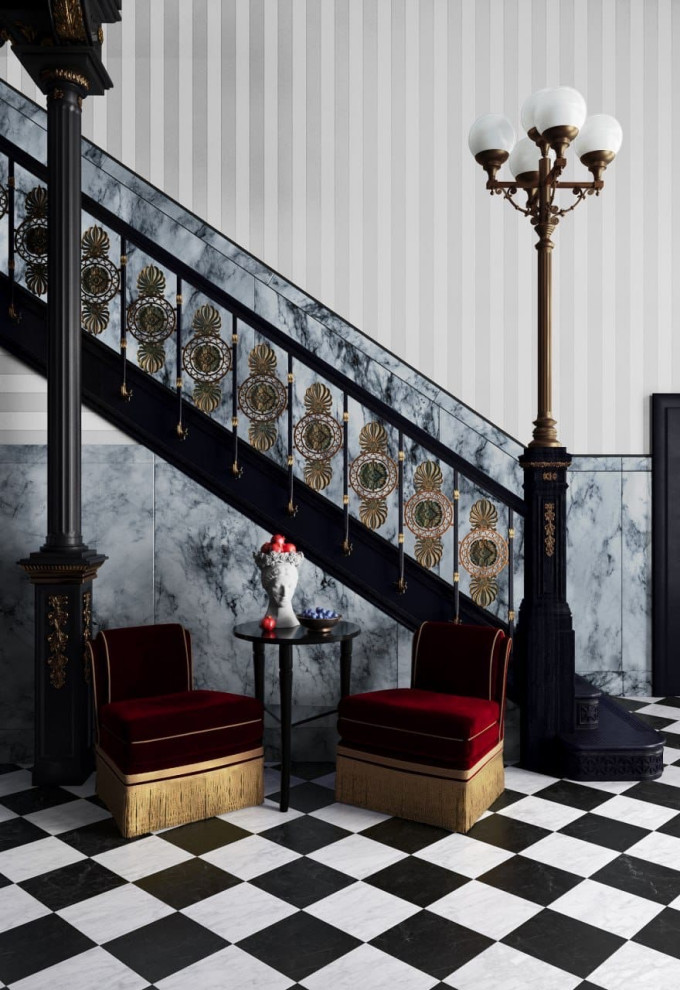 Визуализация холла в отеле Maison de la Luz