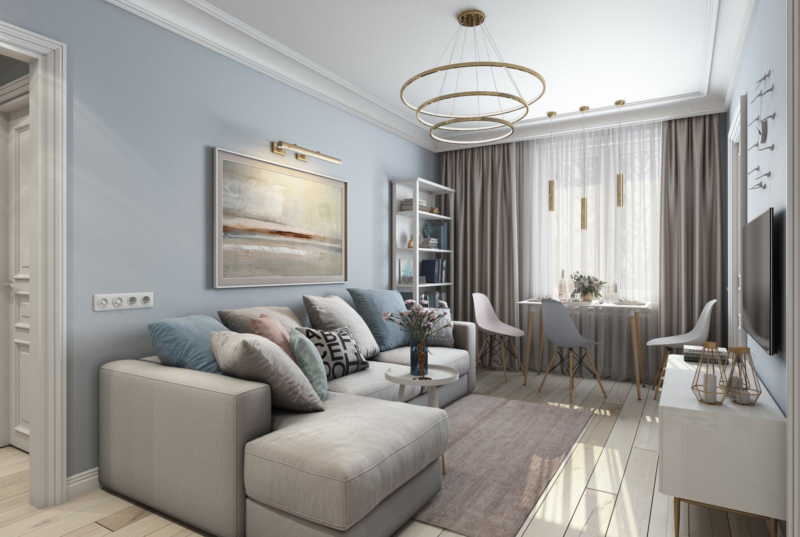 Квартира в современном классическом стиле