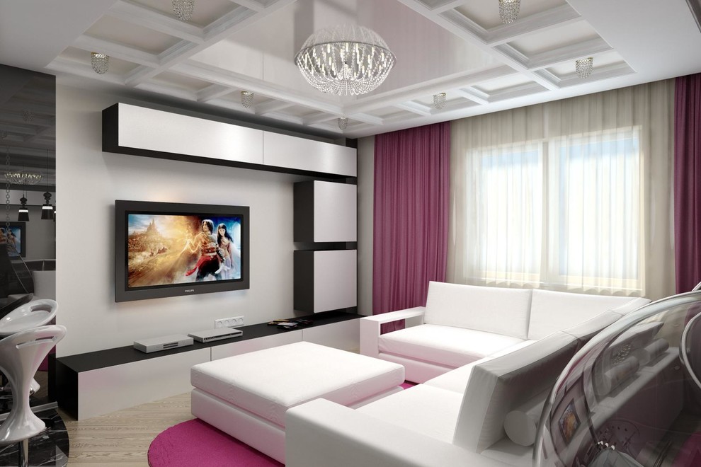 Дизайн современной кухни - гостиной