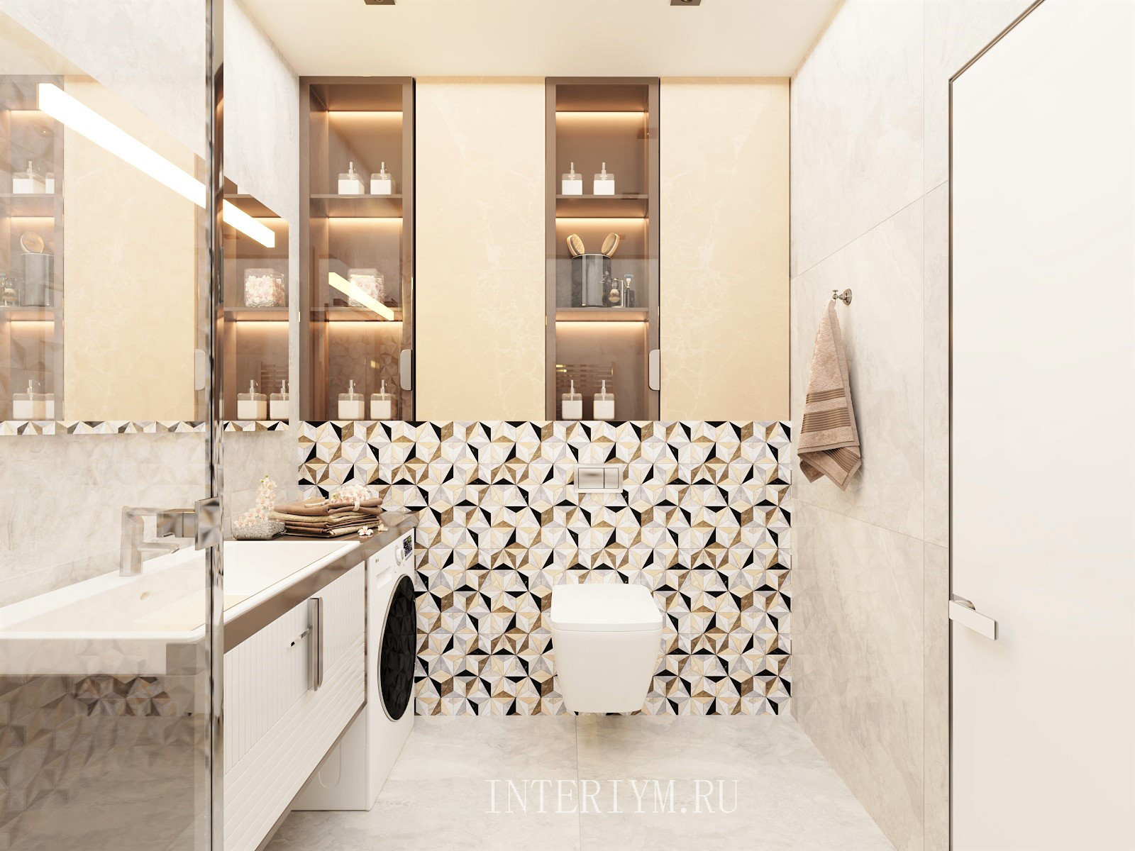 Дизайн санузлов в кв. по ул. Батальонная, г. Волгоград