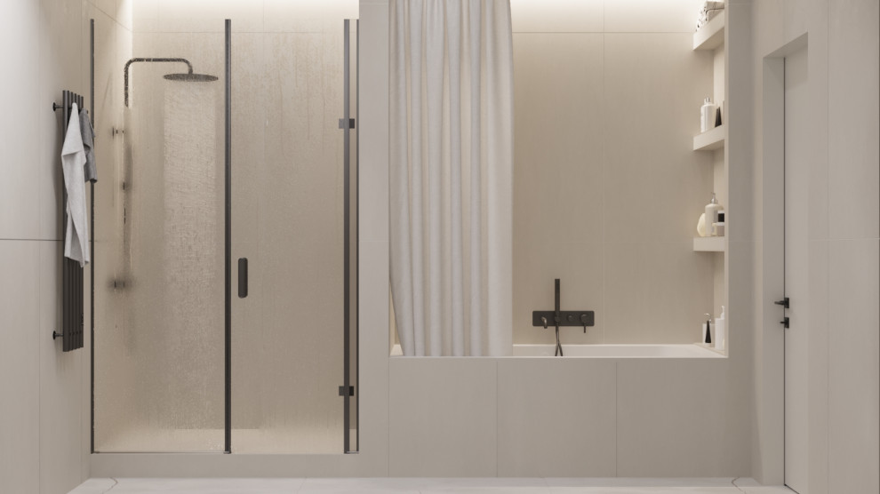 Обложка проекта: Ванная комната с душевой