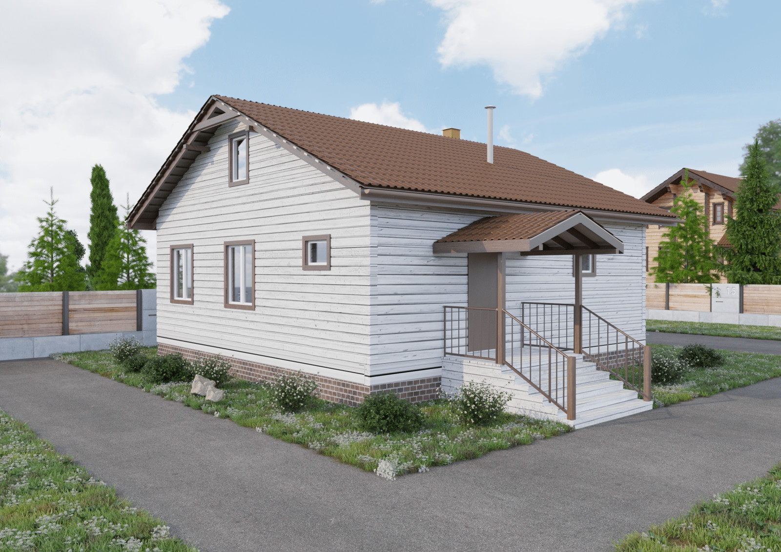 Обложка проекта: Дом из бруса 9х9