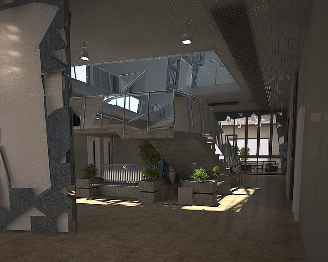 Дизайн-проект вестебюля клуба инновационных технологий