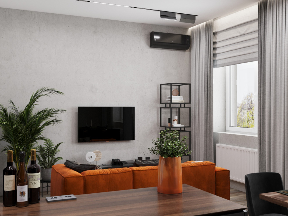 Современный лофт с нотками терракота