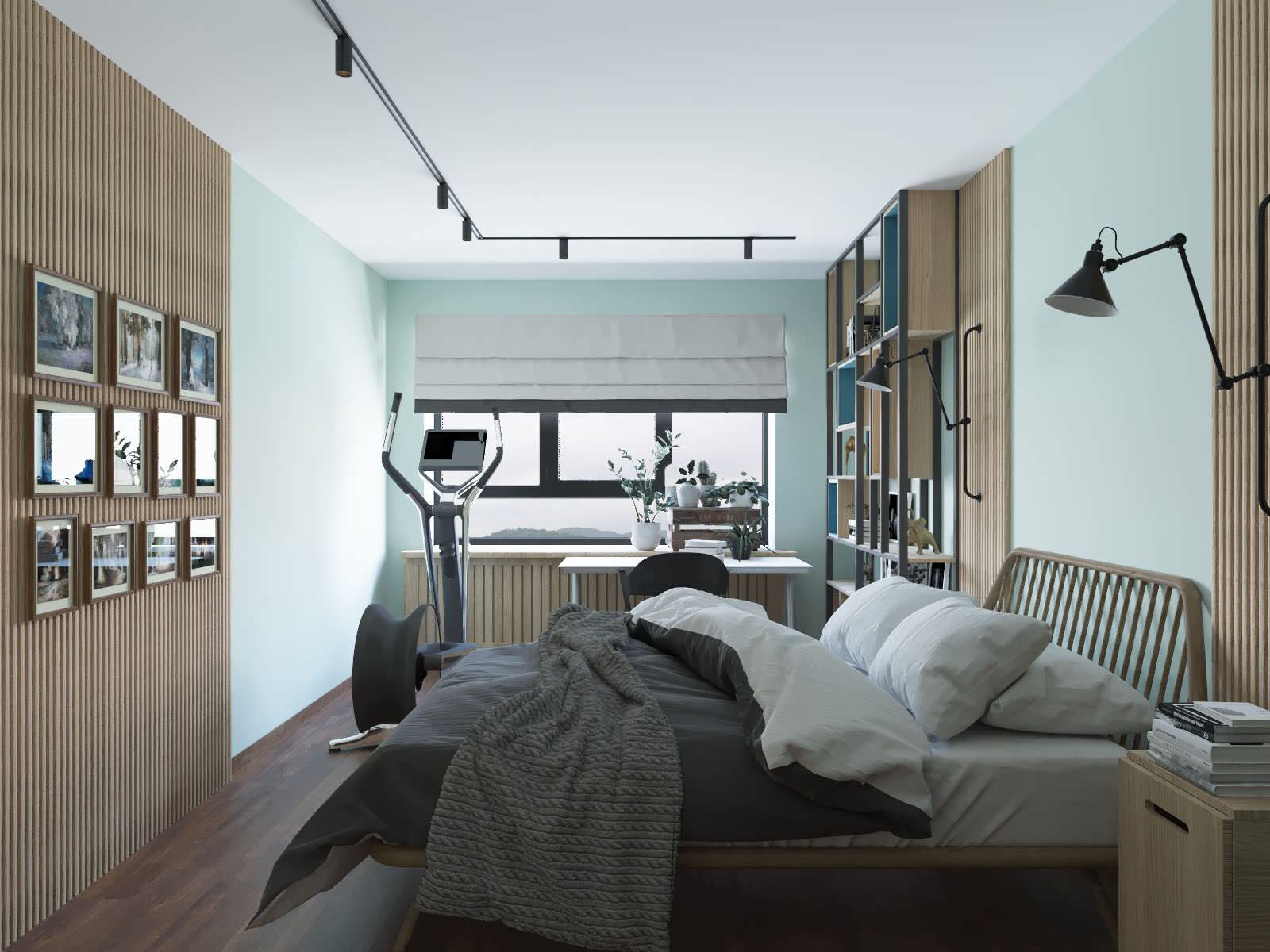 Лофт с абстракцией