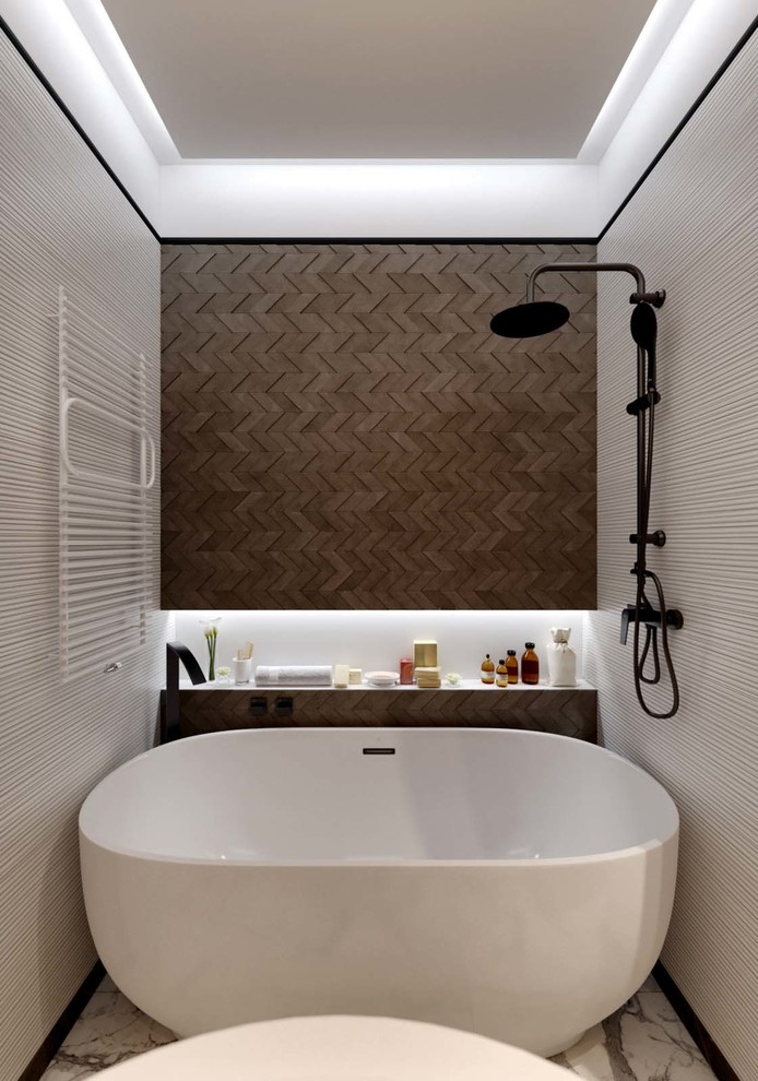 Модный интерьер двухкомнатной квартиры в духе современной Европы 75 метров