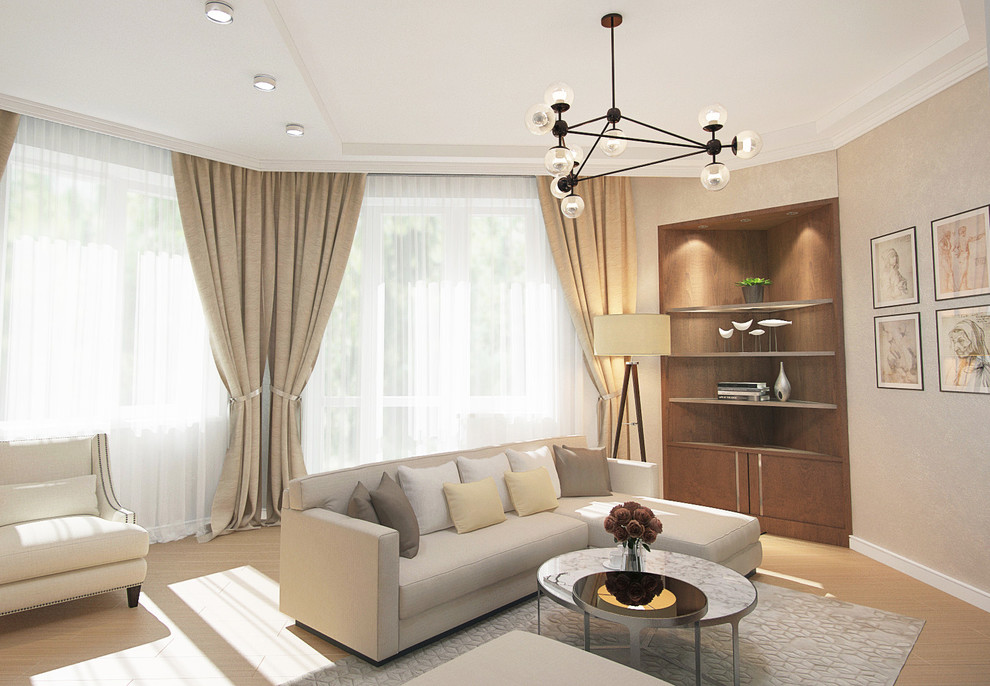 Нордический интерьер с элементами неоклассики