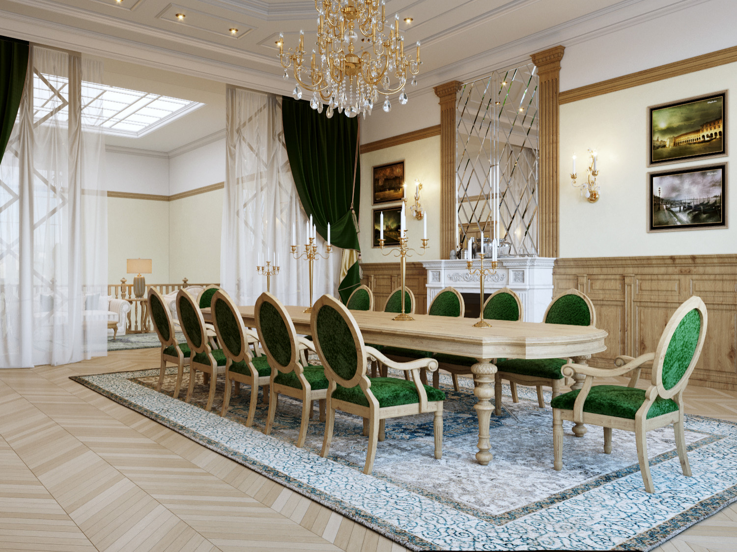 Портфолио. Интерьер классический и артдеко.