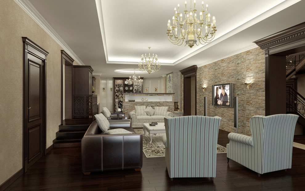 Обложка проекта: Интерьеры дома в Новоглаголево. Киевское шоссе, Московская область