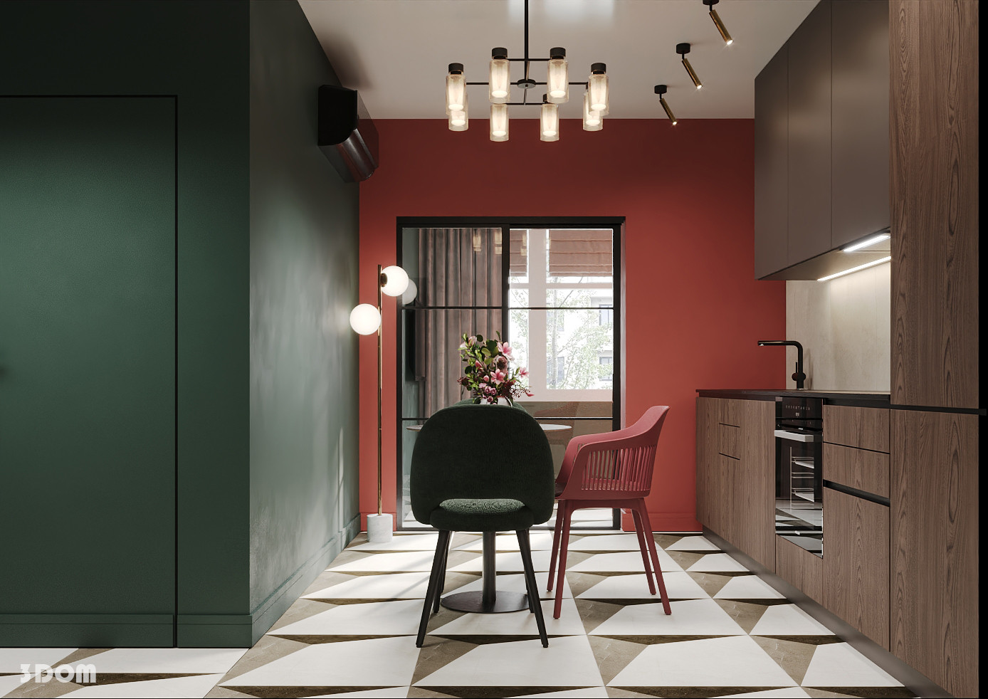 КВАРТИРА ЖК "КРИСТАЛЛ-2" 36кв.м | 3DOM