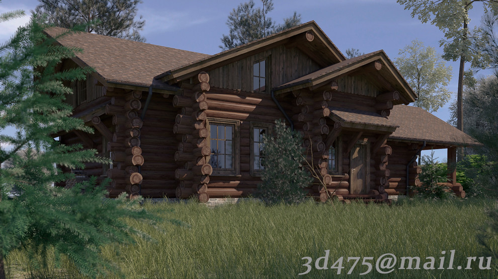 проект дома, ручная рубка.