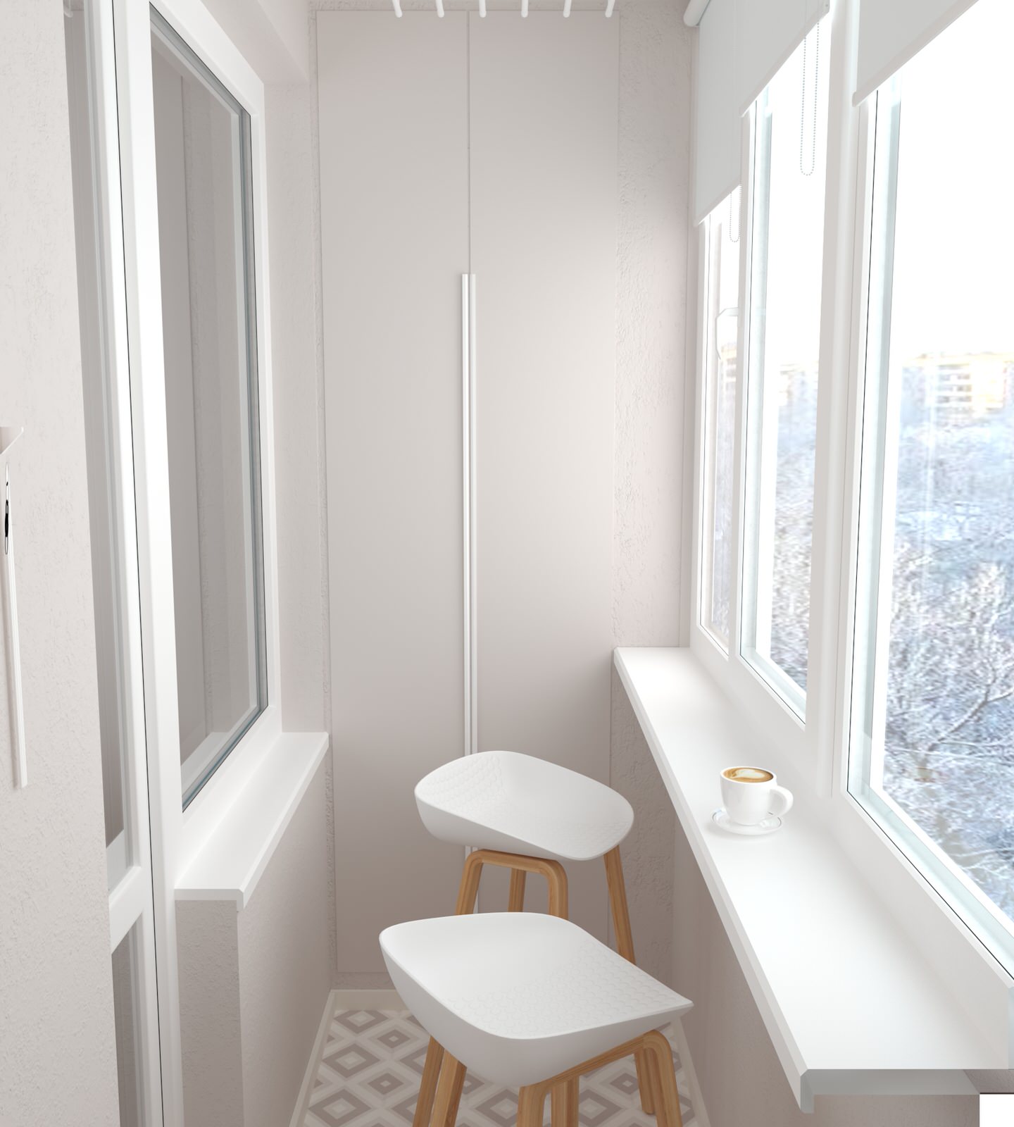 Проект коридора и гостиной