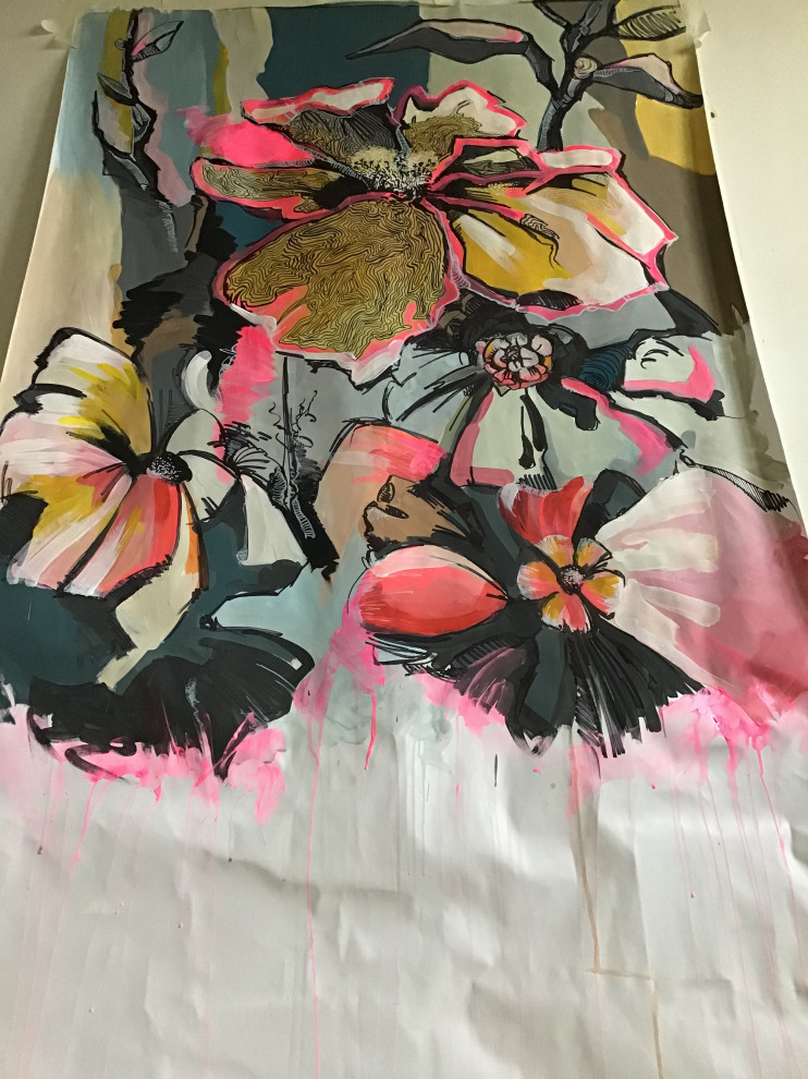 Обложка проекта: Интерьерное панно ‘No more roses’