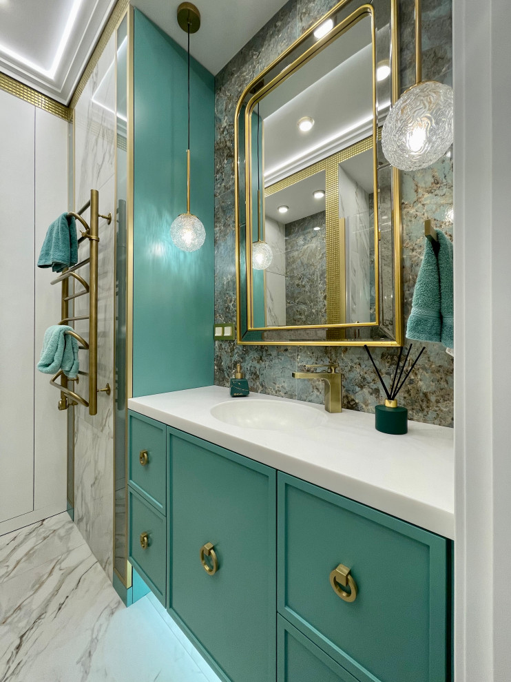 Проект в бирюзовых тонах