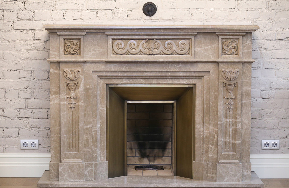 Обложка проекта: Камин "Бенуа" художественная резьба