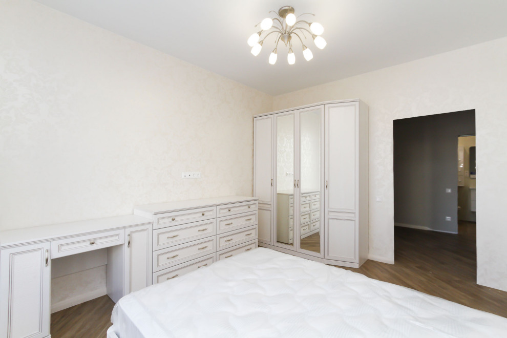 Спальня в 3х-комнатной квартире | 74м2 в ЖК Маковского