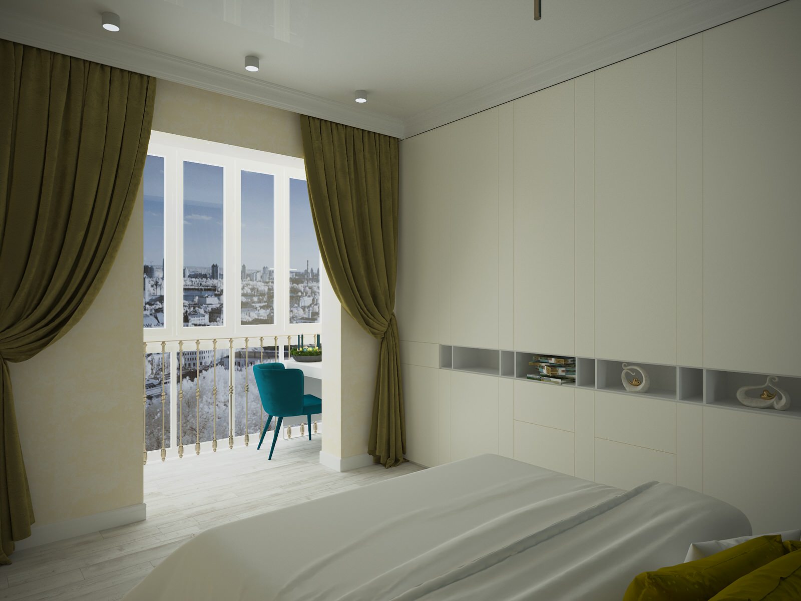 Спальня-кабинет 18 кв.м.