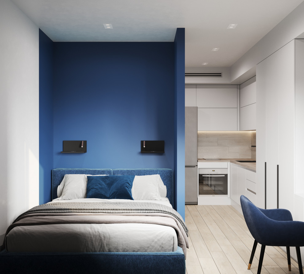 Проект квартиры-студии 28кв.м., г.Москва, ЖК Медовая Долина