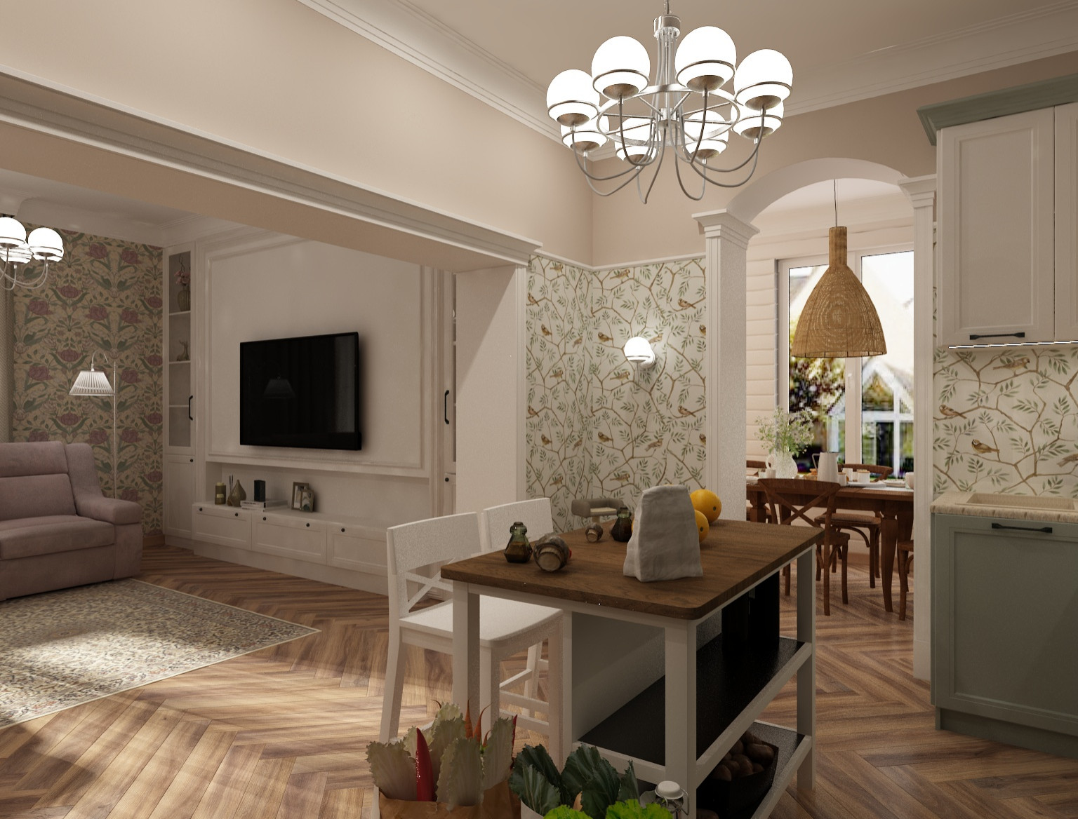 Кухня. Проект таунхауса в Журавлёвых Горах. Кемерово.