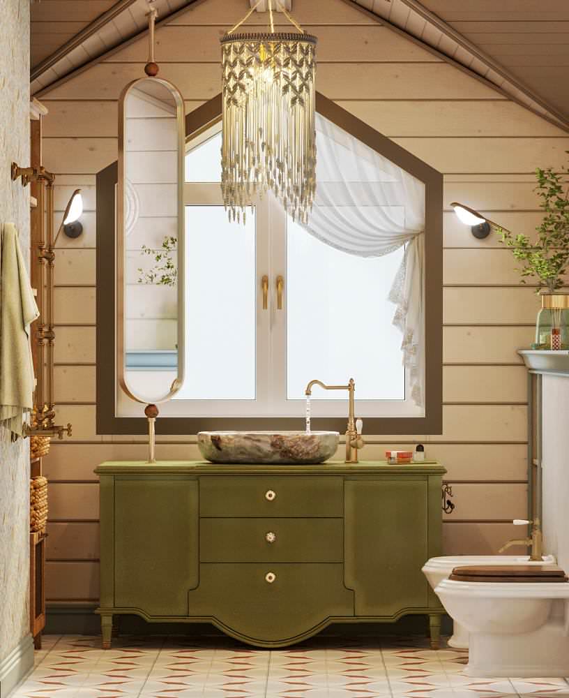 Загородный дом на озере, 230 м2