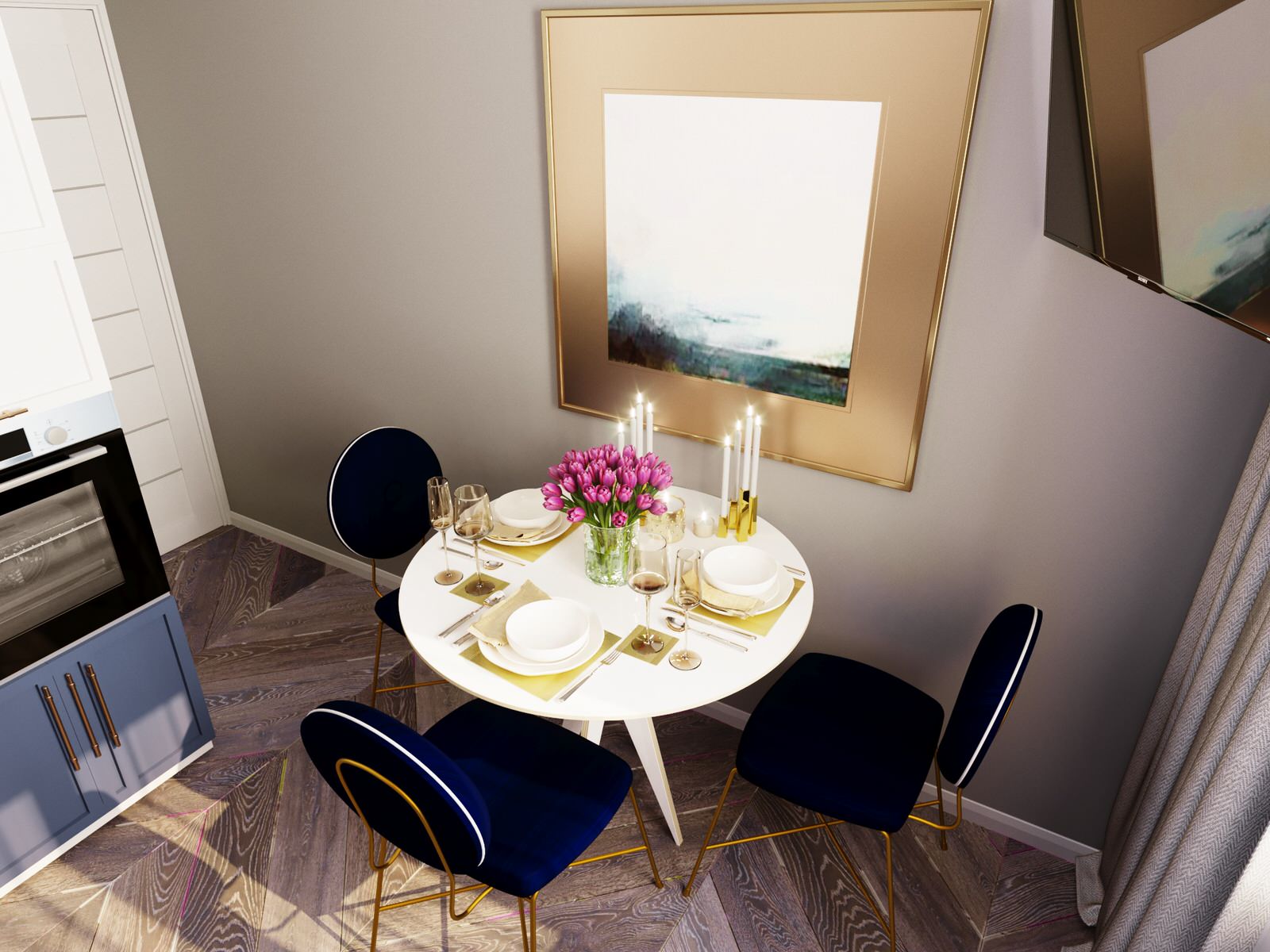 Дизайн кухни в ЖК "Вертикаль", г. Тула