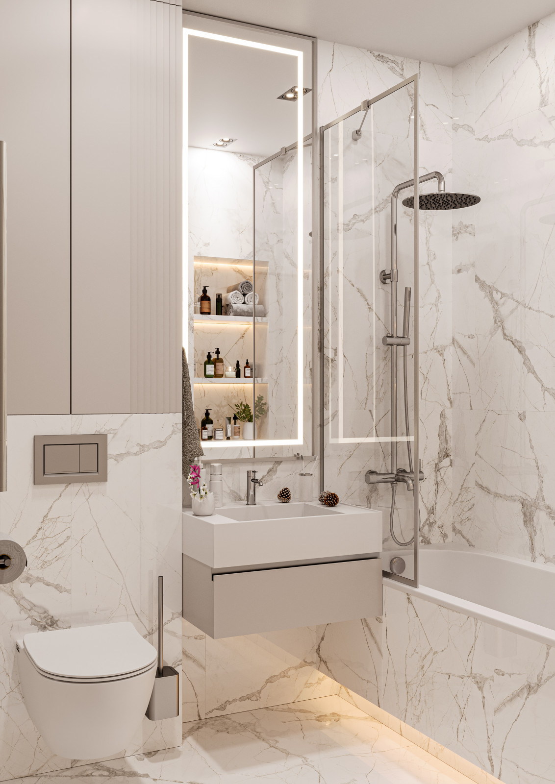 Дизайн проект интерьера  level Нагатинский