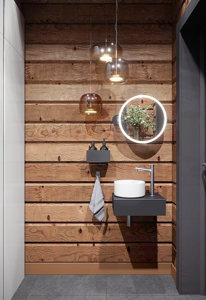 Современная баня, интерьер